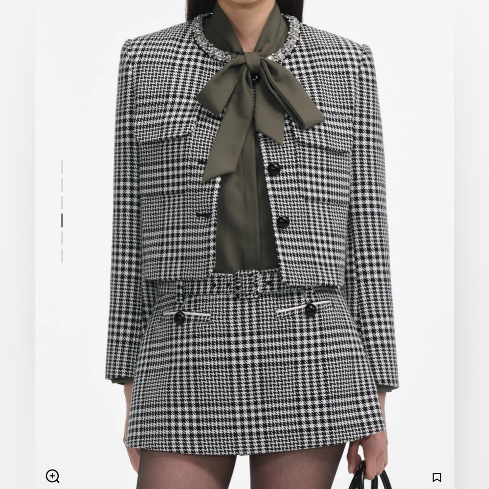 Self-portrait CRYSTAL TRIM  Skort